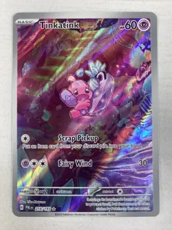 Pokemon TCG Tinkatink IR 216/193 Paldea Evolved Illustration Rare Holo Full Art - Image 1