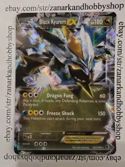 Pokemon Black Kyurem EX 101/149 Boundaries Crossed LP - Image 1