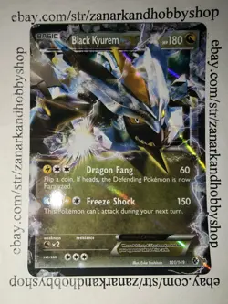 Pokemon Black Kyurem EX 101/149 Boundaries Crossed LP - Image 2