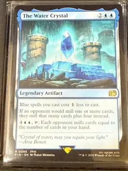The Water Crystal Magic MTG 85 FIN Rare Near Mint Card - Image 1