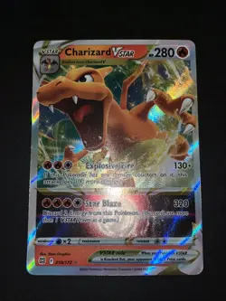 Charizard VSTAR 018/172 - Brilliant Stars Rare VSTAR Pokemon TCG Holo - NM Card - Image 1