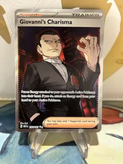 Giovanni's Charisma 197/165 Pokemon Card Scarlet & Violet 151 NM - Image 1