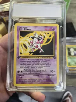 Pokemon Mr. Mime Jungle non Holo Rare 1st Edition 40 HP 06/64 English Card - Image 1