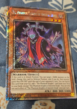 The Phantom Knights of Ancient Cloak - Platinum Secret Rare - RA04-EN263 Yugioh - Image 2