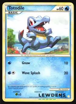 Totodile - 86/123 - Common - HeartGold SoulSilver - Pokemon Card - 2 - Image 1