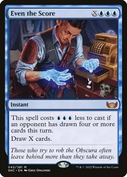 Even the Score - Foil Streets of New Capenna NM MTG - Image 1