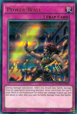 DUSA-EN033 POWER WALL ULTRA RARE 1ST EDITION NEAR MINT YuGiOh TCG - Image 1