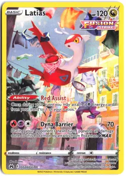 Latias GG20/GG70 Holo Crown Zenith Galarian Gallery Pokemon NM - Image 1