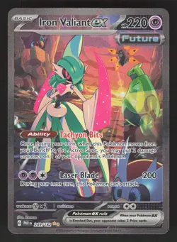 Iron Valiant ex 249/182 Pokemon TCG SV04: Paradox Rift NM - Image 1