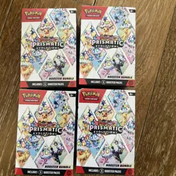 (Lot of 4) Pokemon TCG Prismatic Evolution 💎 Booster Bundle, Sealed - Image 1