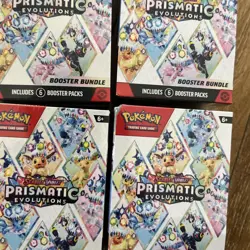 (Lot of 4) Pokemon TCG Prismatic Evolution 💎 Booster Bundle, Sealed - Image 2