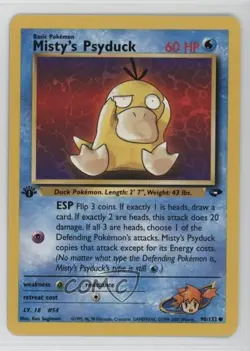 Misty's Psyduck 1st Ed. Pokemon Gym Challenge #90 2000 - Image 1