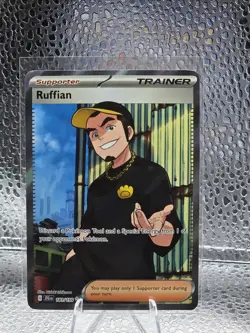 Pokemon Ruffian Trainer-Supporter Full Art Ultra Rare Holo Sv09 Journey 181/159 - Image 1