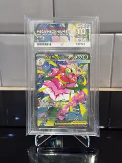 Pokemon TCG Mega Meganium Ex 272/217 Ascended Heroes ACE 10 PERFECT SUBGRADES - Image 1