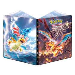 9Pocket Portfolio Holder for Pokemon Scarlet and Violet Charizard and Dragonite - Image 1