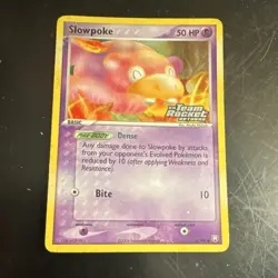Pokemon Slowpoke 76/109 EX Team Rocket Returns Reverse Holo Common Basic 50 HP … - Image 1