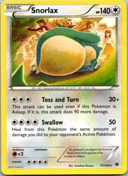Snorlax 77/124 Fates Collide Pokemon TCG HP - Image 1