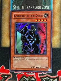 Yugioh Gearfried The Iron Knight PSV-EN101 Super Rare LP - Image 1