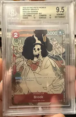 2024 ONE PIECE ENGLISH VERSION 1ST ANNIVERSARY #011 BROOK BGS 9.5 - Image 1
