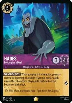 Hades 56/204/EN-10/Whispers in the Well/Disney Lorcana/TCG/Legendary - Image 1