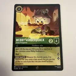 Disney Lorcana- Webby Vanderquack - Junior Prospector 93/204 Cold Foil - Image 1