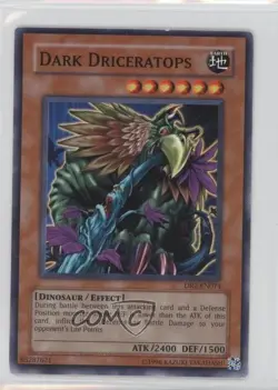 Dark Driceratops YuGiOh Revelation Volume 2 #DR2-EN074 2005 READ - Image 1