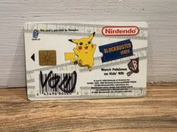 1999 Pokemon Snap Blockbuster Video Smart Card Pikachu Nintendo Promo - Image 2
