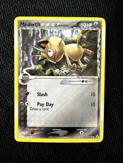 Meowth 71/110 Holon Phantoms Pokemon Card - Image 1