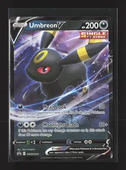 Pokemon SWSH: Sword & Shield Promo Cards #SWSH203 Promo,Holo Umbreon V - Image 1