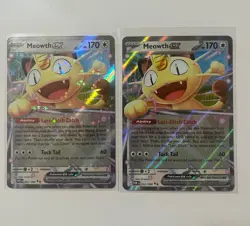 Pokemon Meowth EX POR 062/088 Holo 2 Cards Nintendo Basic English - Image 1