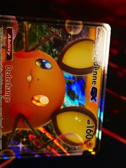 LP/NM Pokemon DEDENNE GX Card SM UNBROKEN BONDS Set 57/214 Sun Moon Rare Holo - Image 3