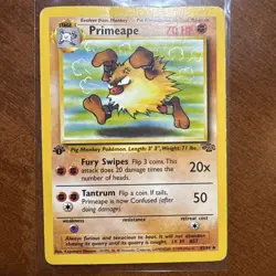 Primeape First Edition Jungle Set Pokemon Card 1st - Image 1