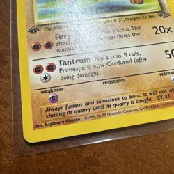 Primeape First Edition Jungle Set Pokemon Card 1st - Image 3