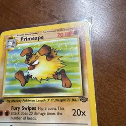 Primeape First Edition Jungle Set Pokemon Card 1st - Image 5