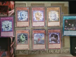YUGIOH 8 DUSTON CARDS WHITE DUSTON + YELLOW + BLUE + HOUSE + GREEN + STAR + MORE - Image 1