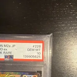 PSA 10 MEGA LUCARIO 228/193 | Mega Dream MA Full Art Graded Pokemon Card - Image 2