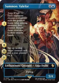 Summon: Valefor Borderless Foil - FIC 0197 NM - MTG Magic - Image 1