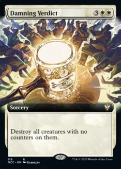 MTG - Damning Verdict (Extended Art) [Streets of New Capenna Commander] - Image 1