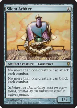 1x Silent Arbiter Moderate Play MTG Magic - Kid Icarus - - Image 1
