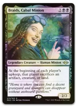 Braids, Cabal Minion (Foil Etched) #273 (NM) Modern Horizons 2 MH2 Magic MTG - Image 1