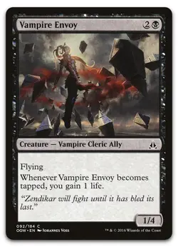 Vampire Envoy #92 (NM) Oath of the Gatewatch OGW Magic MTG - Image 1