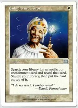 MTG FOIL Enlightened Tutor - Arena Promos Magic the Gathering Rare EX - Image 1