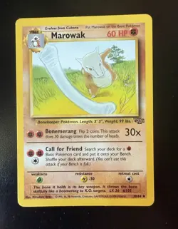 Marowak 39/64 Jungle Uncommon Unlimited Pokemon Card TCG - Image 1
