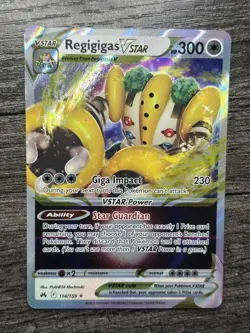 Regigigas VStar 114/159 SWSH: Crown Zenith Holo Pokemon TCG NM - Image 1