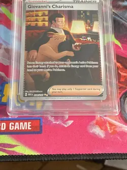 Pokemon TCG Giovanni's Charisma 204/165 SIR 151 #204 MINT PSA 9 - Image 3