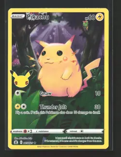 Pokemon Celebrations #005/025 Holo Rare,Holo Pikachu - Image 1
