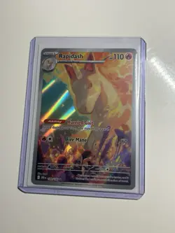 Rapidash Illustration Rare SV10: Destined Rivals 189/182 NM Pokemon - PSA 👀 - Image 3