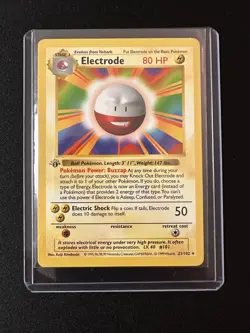 1999 Pokemon Base Set Electrode 21/102 Voltorb 67/102 Unlimited WOTC Lot - Image 3