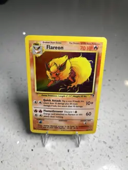 Pokemon TCG Legendary Collection Flareon 10/110 Holo Rare 70 HP English LP - Image 1
