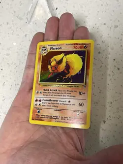 Pokemon TCG Legendary Collection Flareon 10/110 Holo Rare 70 HP English LP - Image 2
